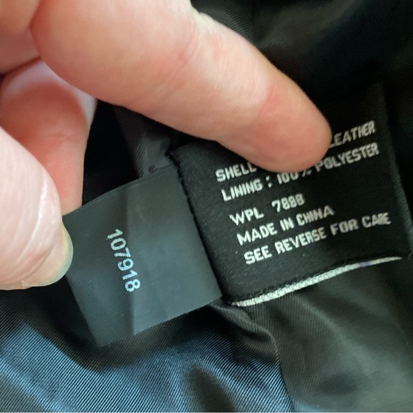 Avanti Black Leather Jacket, M - Picture 8 of 12